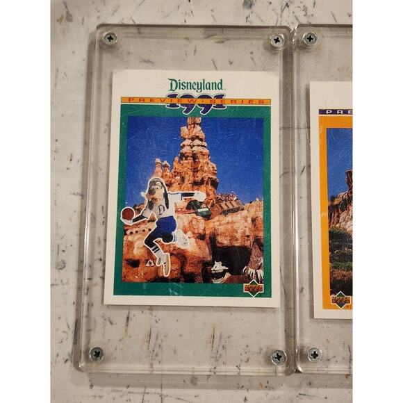 Disneyland 1991 Preview Trading Card Set 5 Cards Upper Deck 1991 Encased - Picture 3 of 7